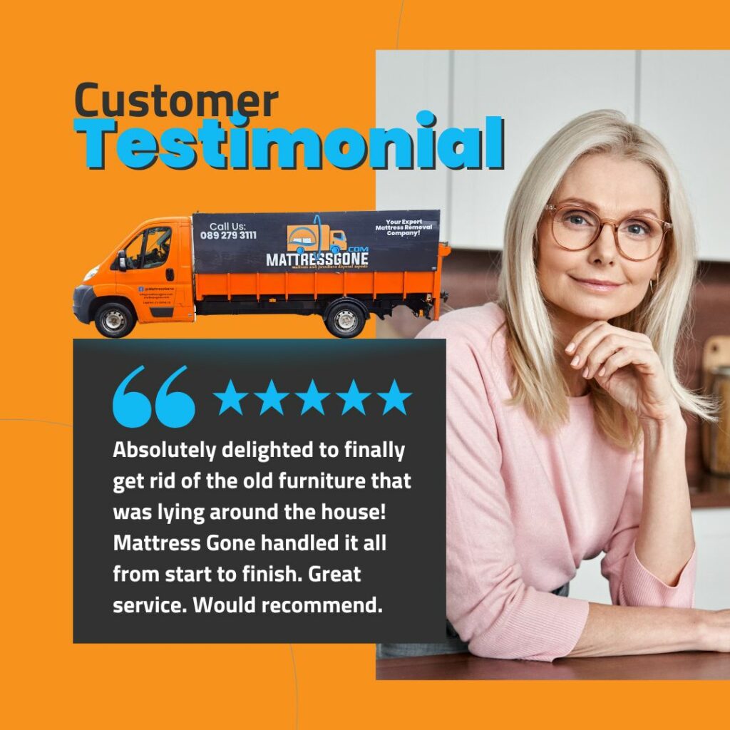 Customer testimonial furniture removal